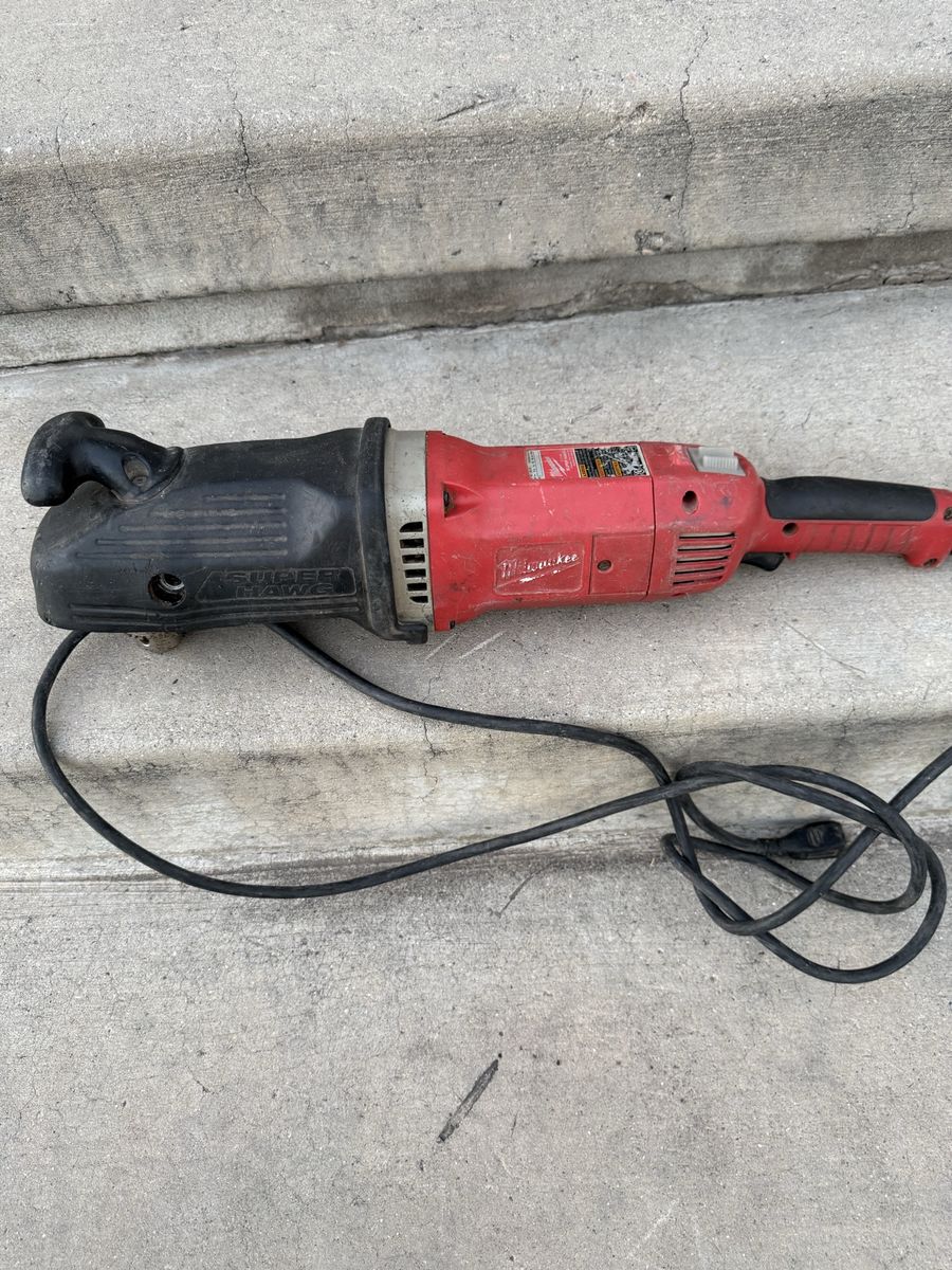 Milwaukee Super Hawg Heavy Duty Corded Right Angle Drill