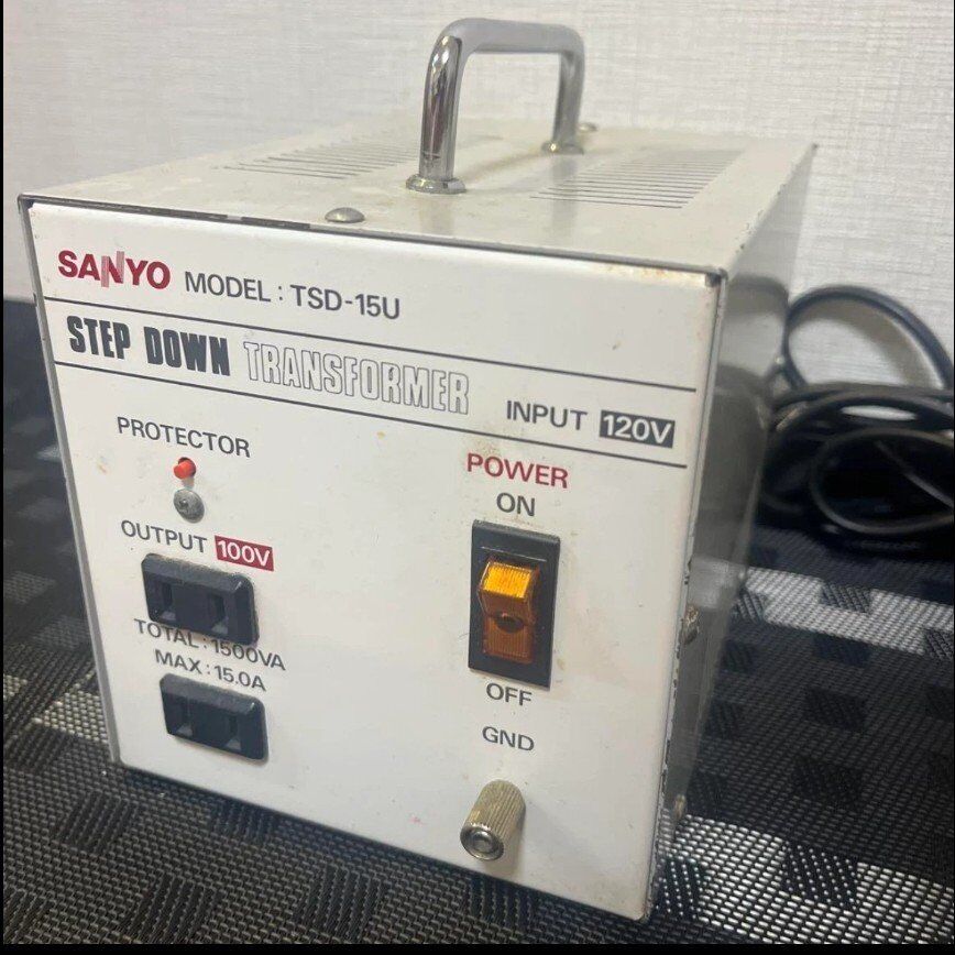 SANYO TSD-15U Step Down Transformer 120V to 100V