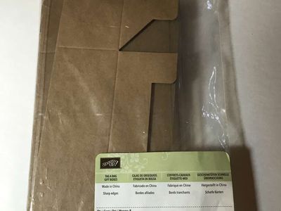 Stampin Up Tag a Bag Gift Boxes, Qty 8, 6 7/8 in x 2 1/8 in x 2 1/2 in, New or