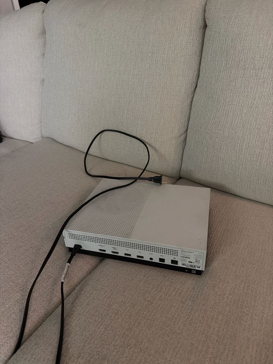 Microsoft Xbox One S White Console with Power Cord - Used, Good Condition