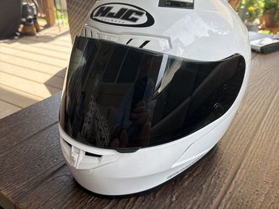 HJC CL-17 Full-Face Motorcycle Helmet - White, XL (DOT Certified)