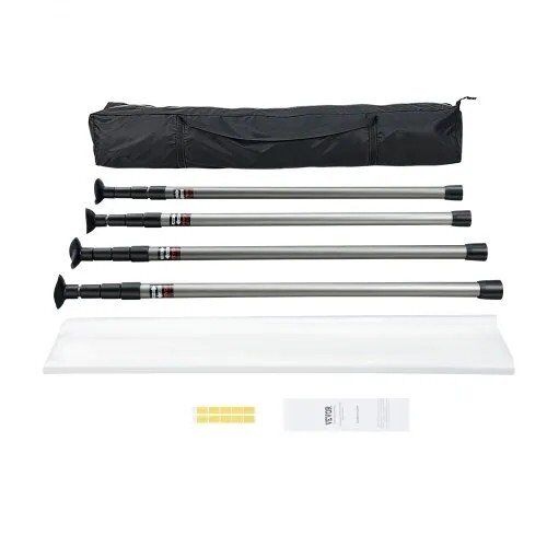 VEVOR Dust Barrier Poles, Carry Bag, 10 Ft Poles