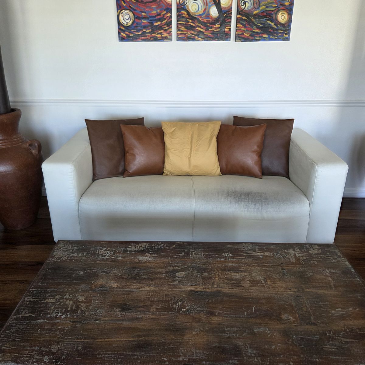 Klippan Ikea White couch