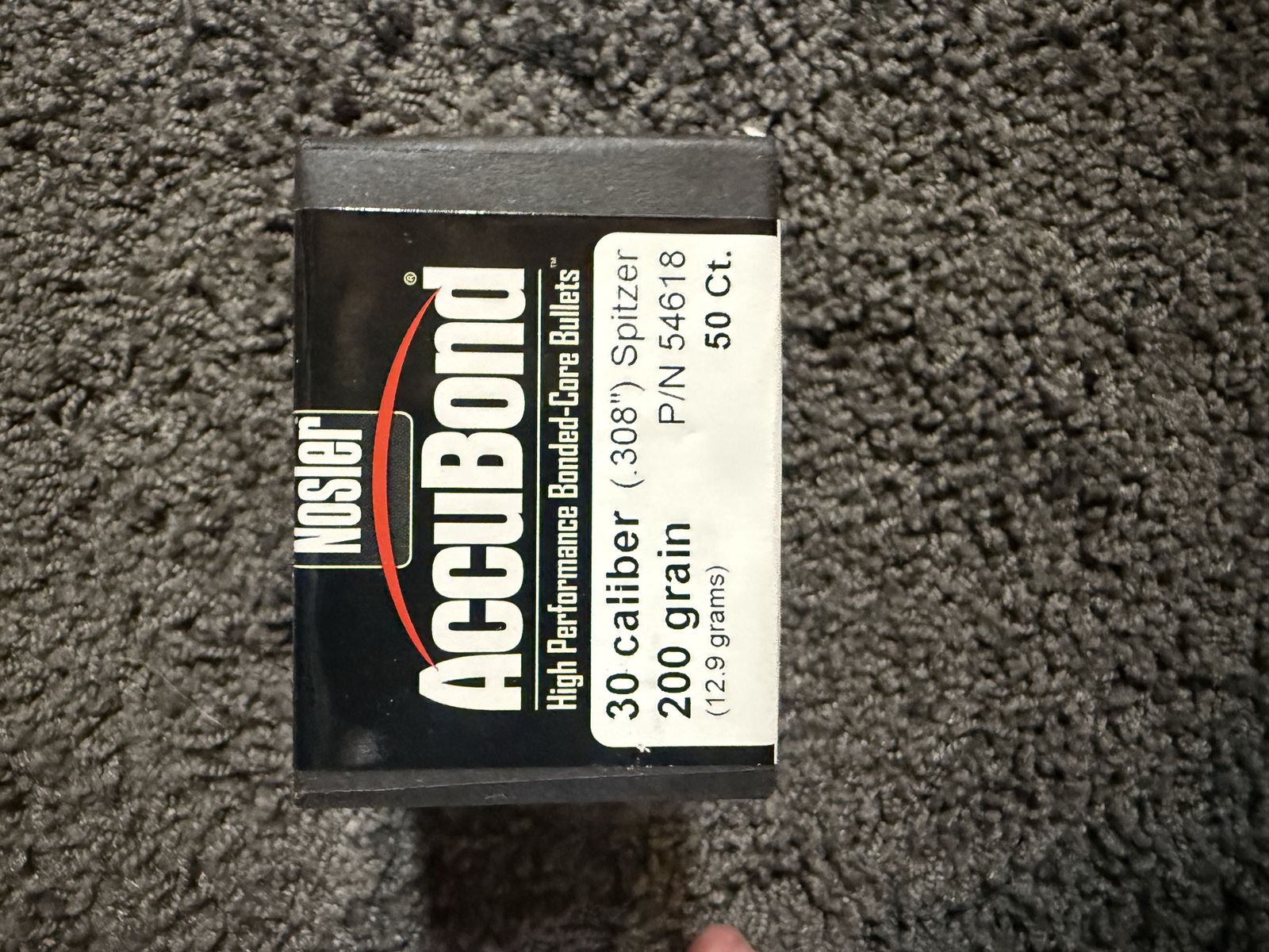 Nosler AccuBond .30 Caliber 200 Grain Spitzer Bullets 50 Ct P/N 54618