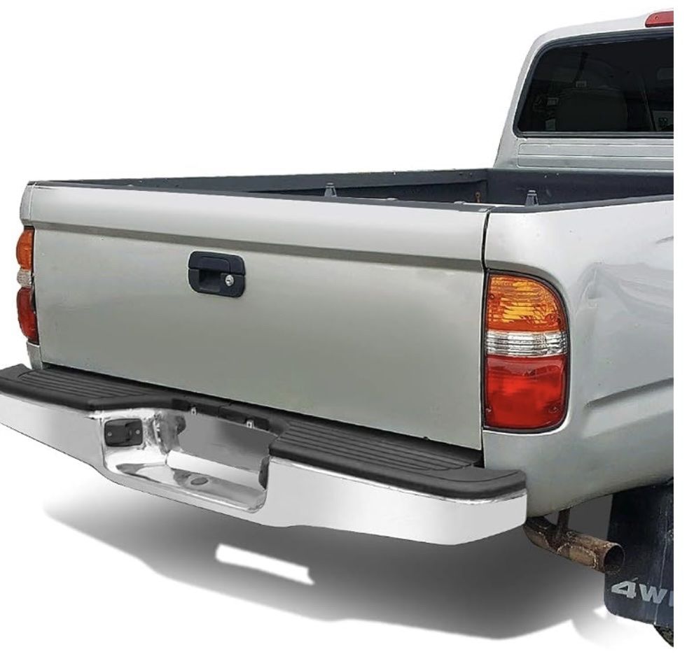 DNA MOTORING Rear Step Bumper Compatible with 95-04 Tacoma, Chrome Carbon Steel, ZTL-Y-0122