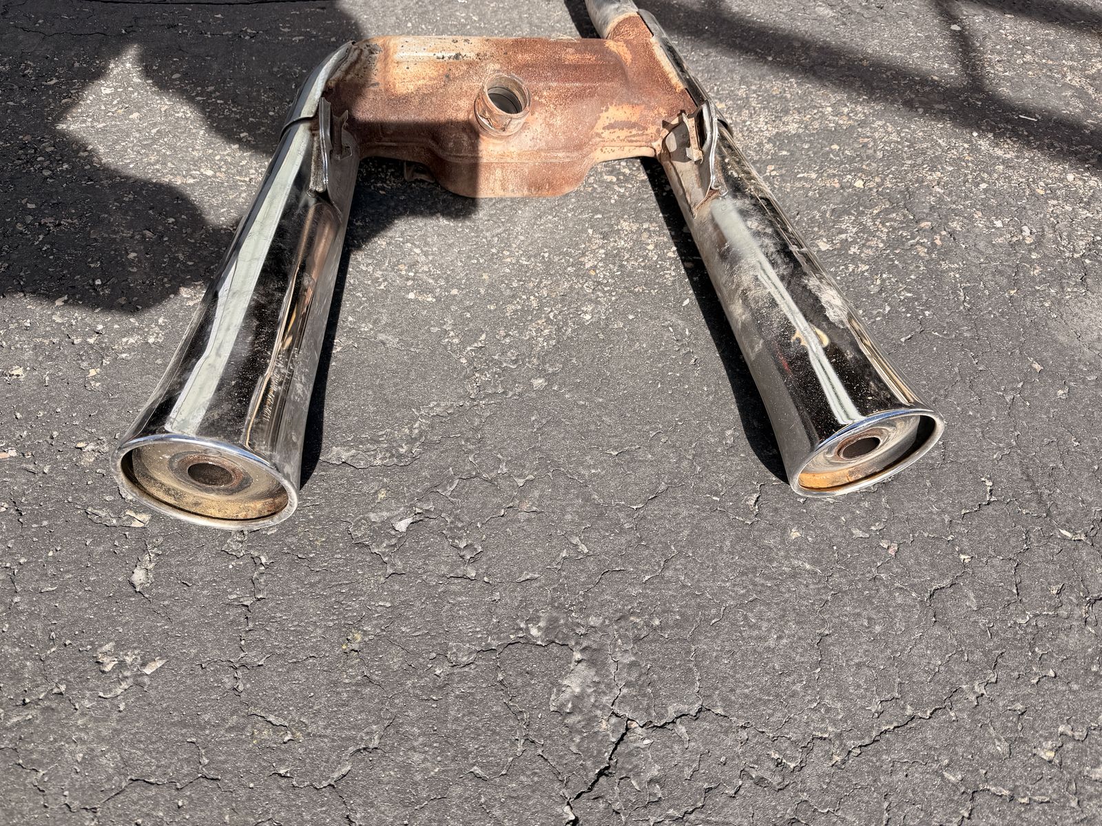 Yamaha Dual Muffler Chrome