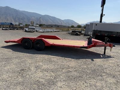 2026 RawMaxx 8.5x20 SLX Stealth X Superwide Flatbed Equipment Car Hauler Trailer
