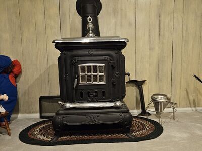 Vintage wood burning stove