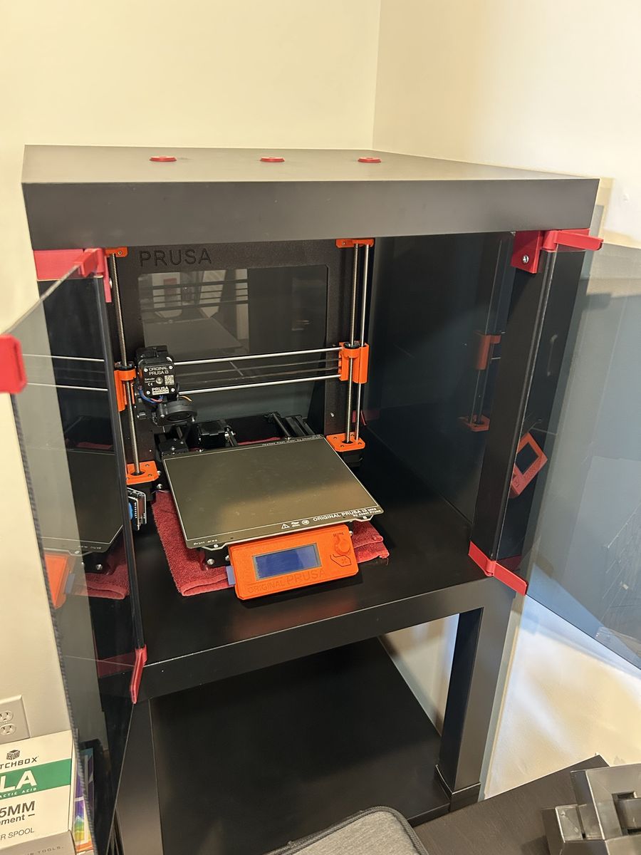 Prusa i3 MK3S 3D Printer with Custom Enclosure