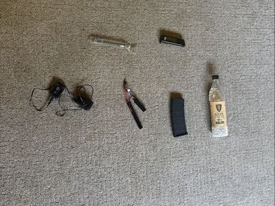 Airsoft Rifle with Accessories, Battery, Charger, Magazine, and BBs