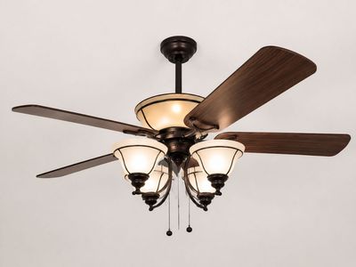 5-Blade Ceiling Fan with Bronze Finish