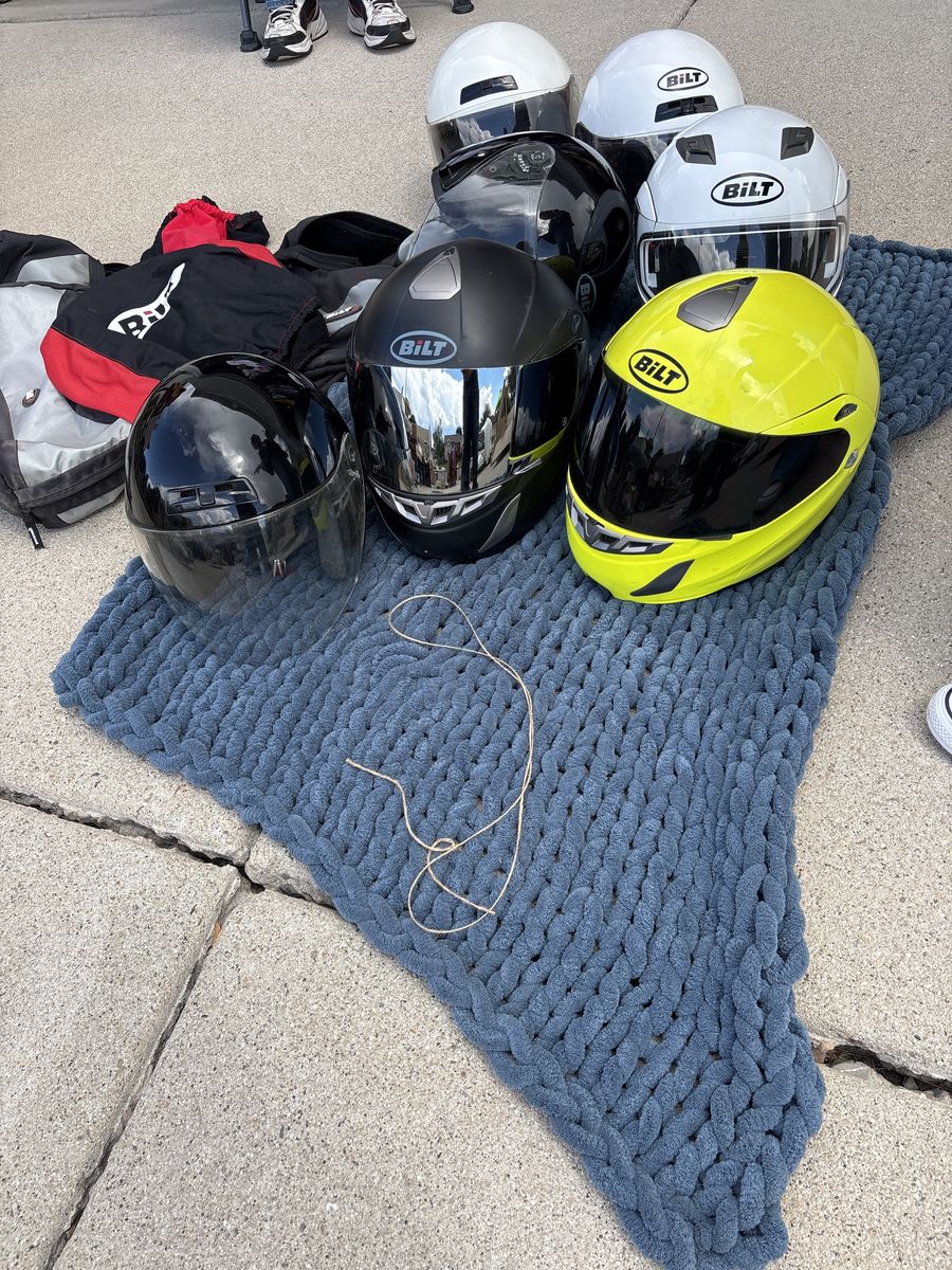 Assorted Bilt Motorcycle Helmets & Invicta Watches Lot