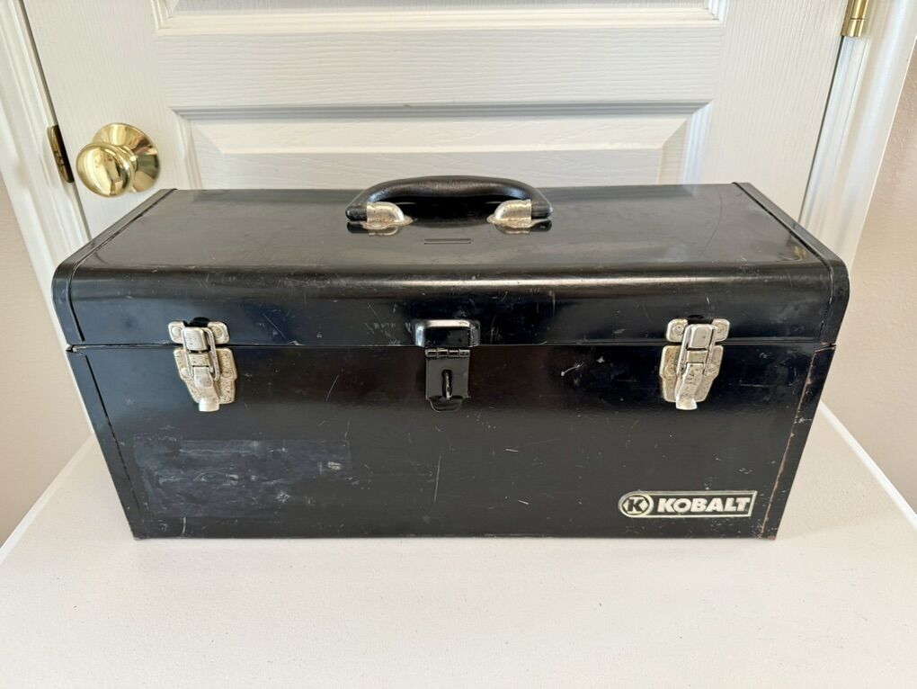 Kobalt Carry Metal Tool Box Toolbox & Tray