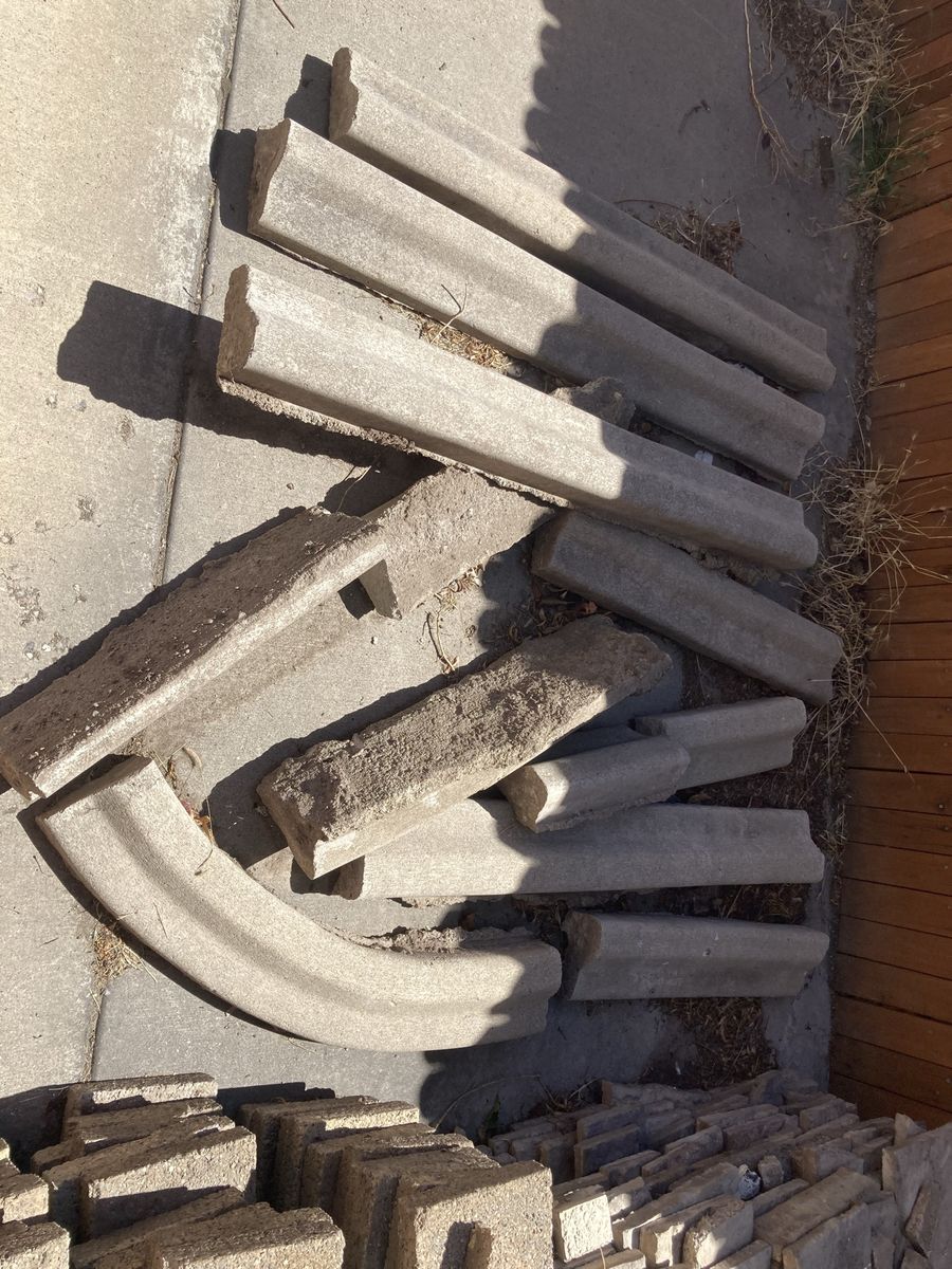 Assorted Concrete Landscape Edging and Borders