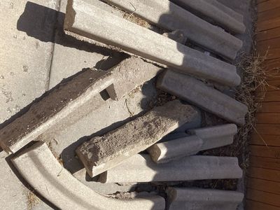 Assorted Concrete Landscape Edging and Borders