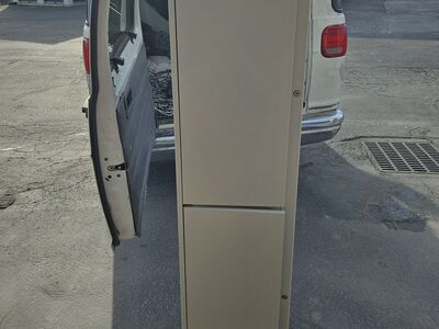 Two compartment locking cabinet