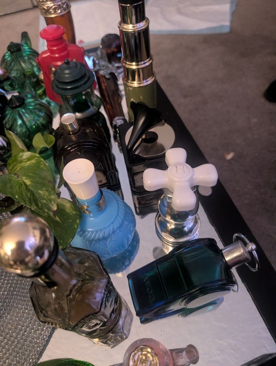 Vintage Avon Collectible Aftershave Bottles - Variety of Shapes & Colors over 75  of them,