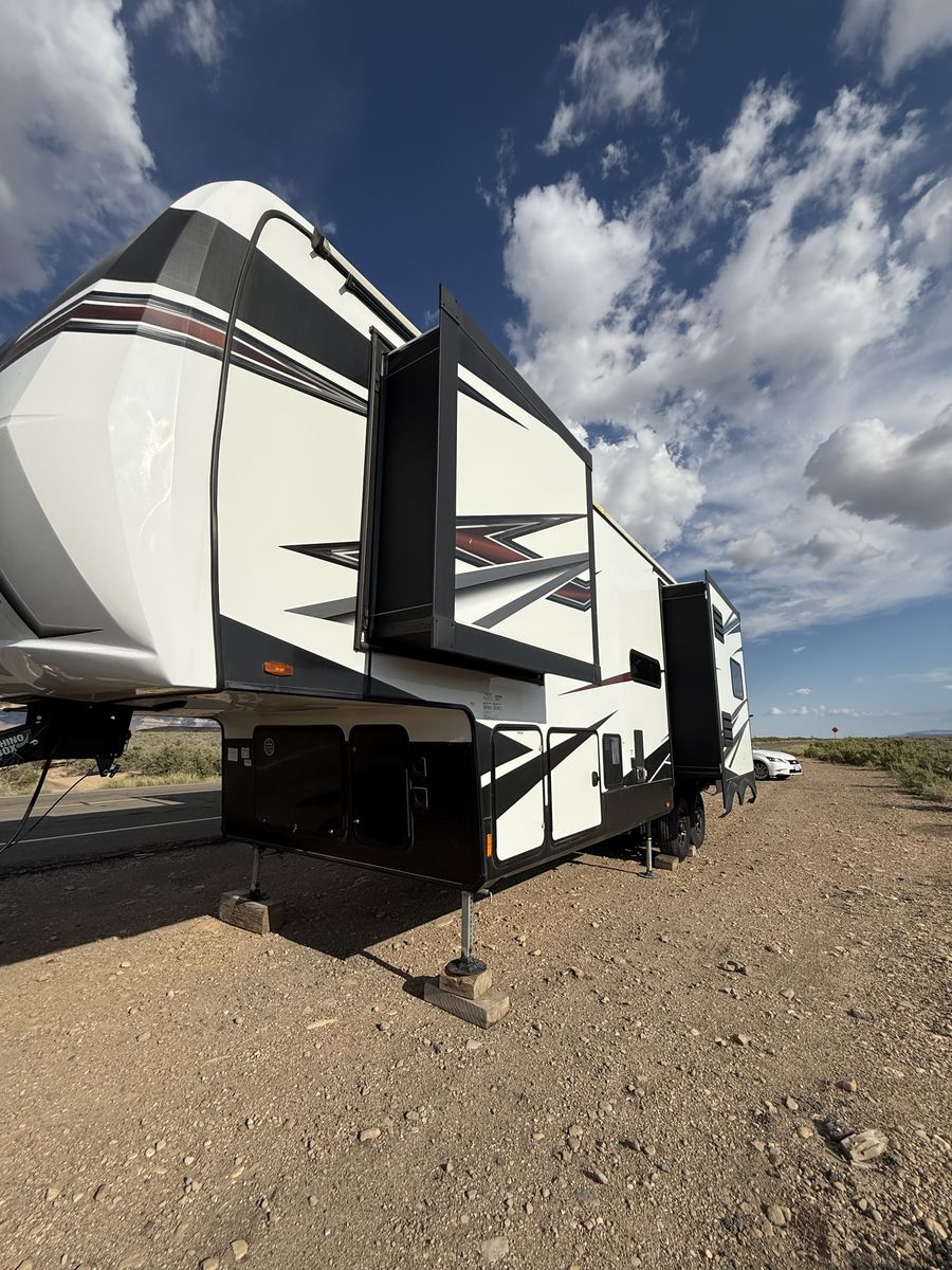 2022 Forest River XLR Nitro 35' 5th Wheel Toy Hauler - 17.5' Garage, Auto-Leveling, Generator