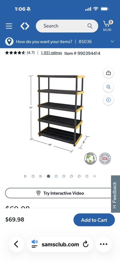 5 Tier Stoage Shelf