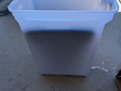 rolling Clear Plastic Large dog food Storage Bin with Lid