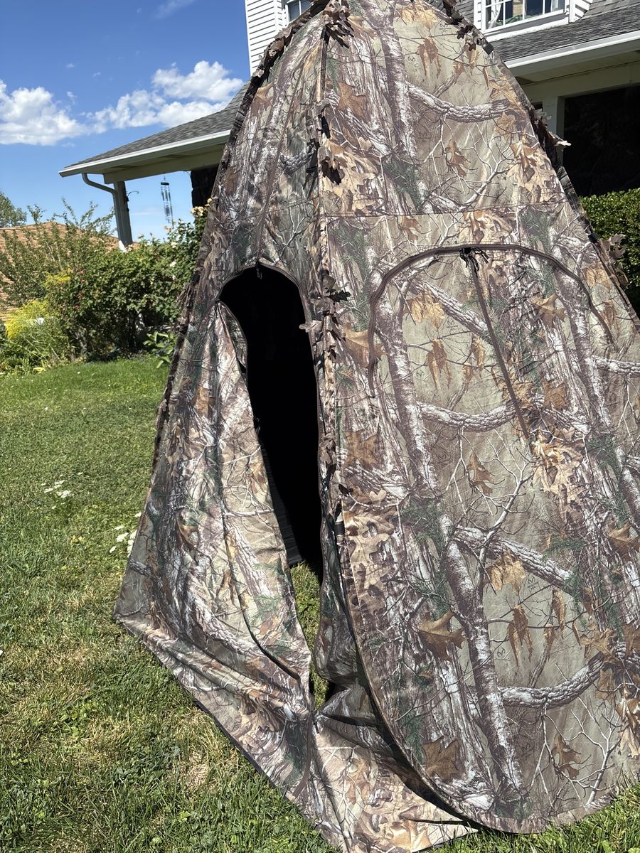 Outhouse pop up blind. 