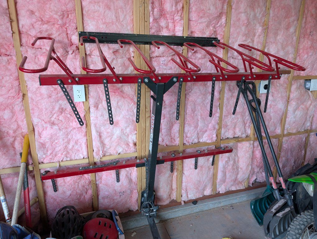VelociRAX 7-Bike Hitch Rack and Wall Bracket.