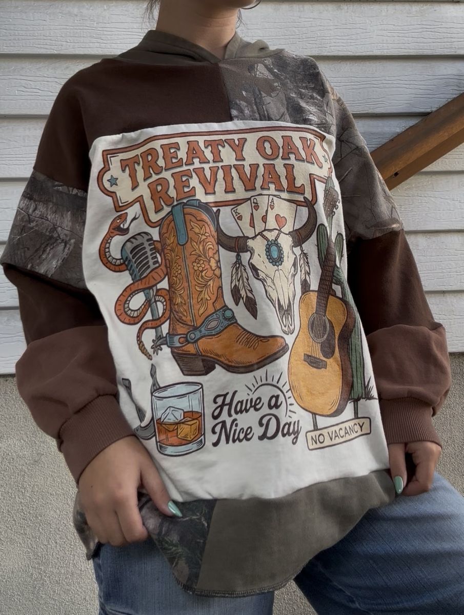 Treaty Oak Revival Patchwork Hoodie