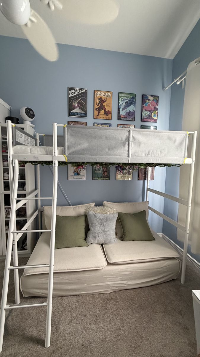 IKEA Vitval Loft Bed Frame & Mattress