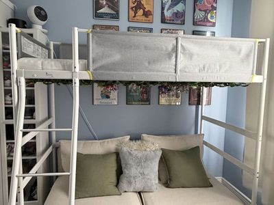 IKEA Vitval Loft Bed Frame & Mattress