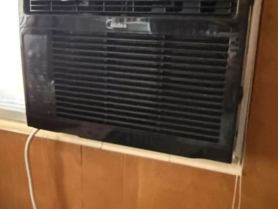 Midea Black Window Air Conditioner Unit