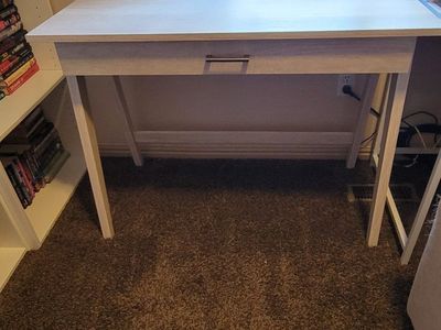 Writing Desk with Drawer Weathered White