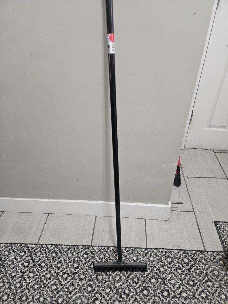 Black Cat Dog Hair Rubber Bristle Broom