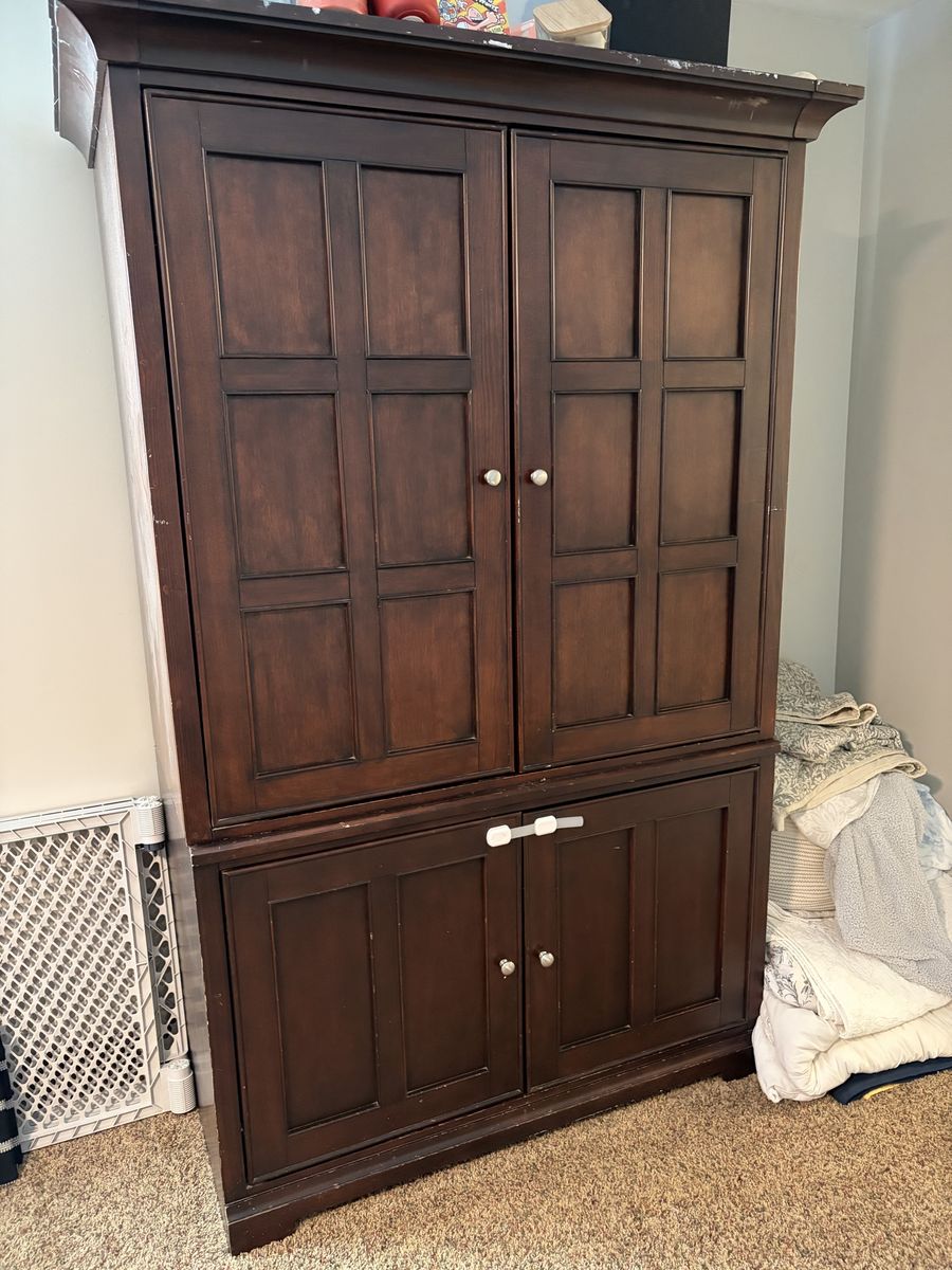 Solid Wood Cabinet or Media Center