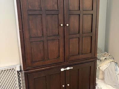 Solid Wood Cabinet or Media Center