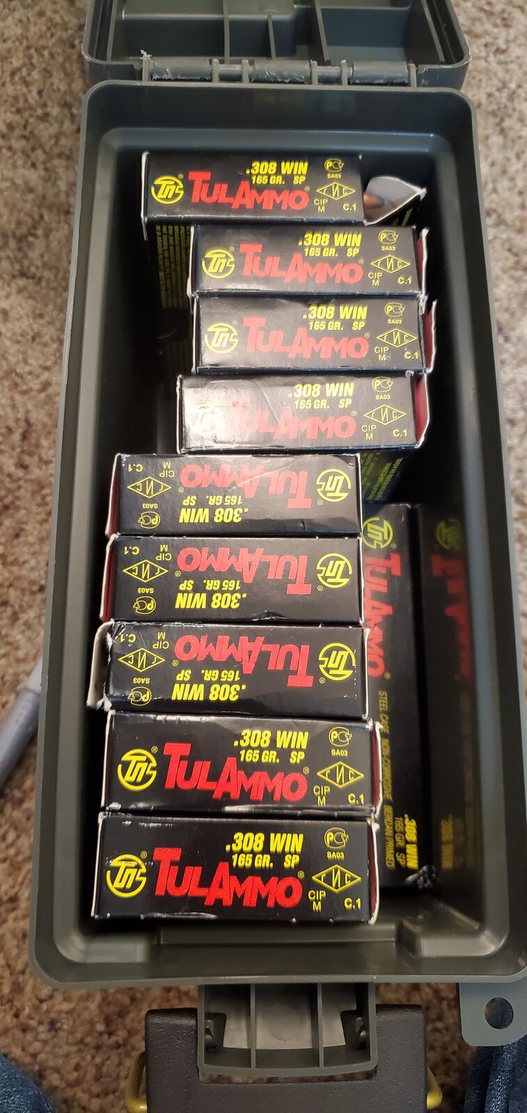 10 Boxes of Tulammo 308 Winchester