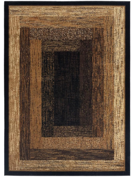 Large Mid-Century Modern Area Rug – Warm Neutral Statement Piece ~ 8'x10'