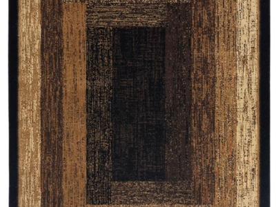 Large Mid-Century Modern Area Rug – Warm Neutral Statement Piece ~ 8'x10'