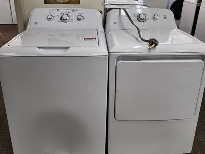 GREAT GE TOPLOAD WASHER AND ELECTRIC DRYER SET! W-WARRANTY
