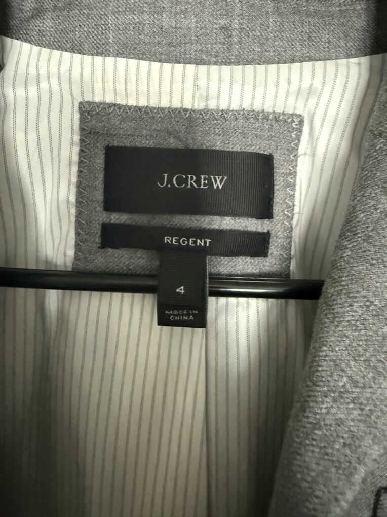J Crew Slim Fit Gray Jacket