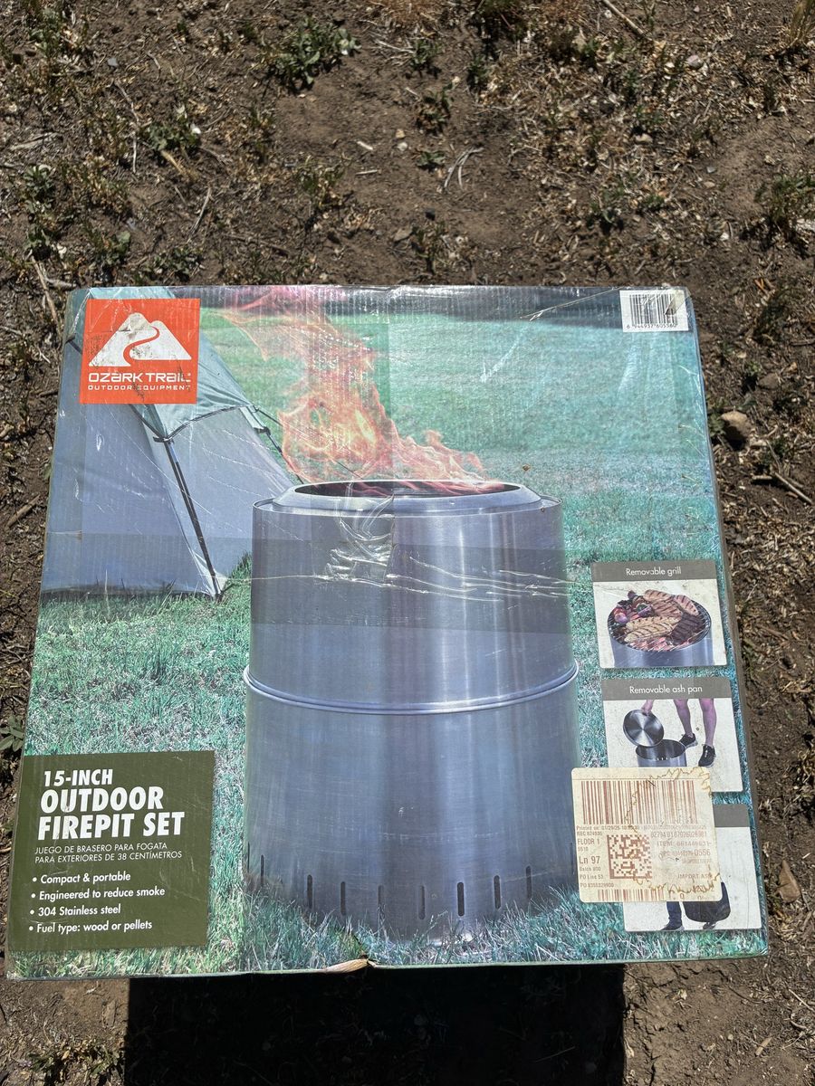 15 inch fire pit and grill