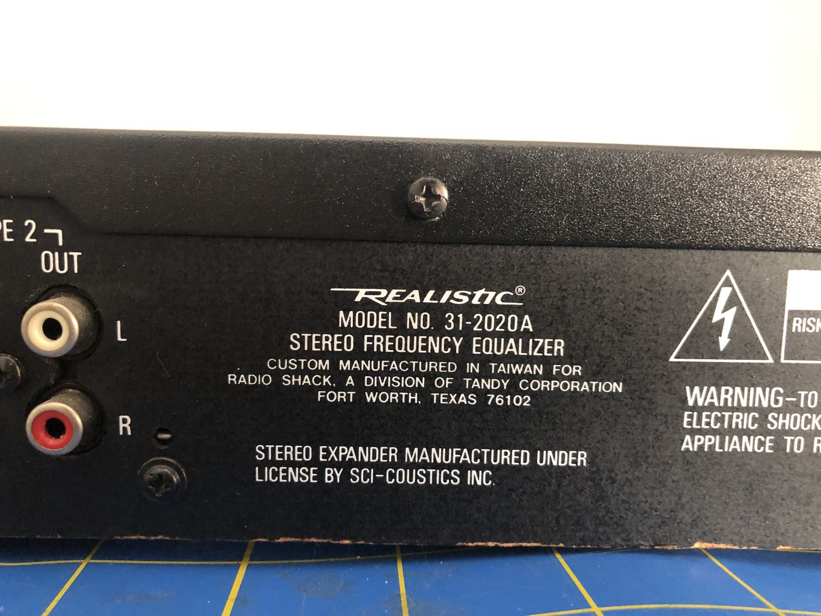 Realistic 31-2020A 10-Band Stereo Graphic Equalizer – Tandy | Home ...