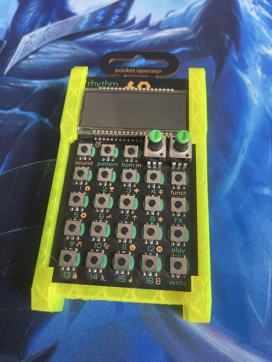 Teenage Engineering Pocket Operator PO-12 Rhythm Drum Machine with Neon Green Case