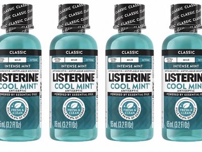 Listerine travel size mouth wash 3.2 oz x 4