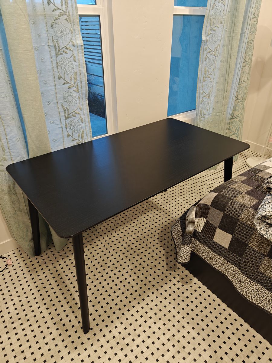IKEA Lisabo black table