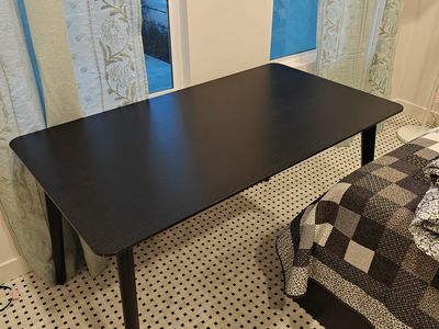 IKEA Lisabo black table