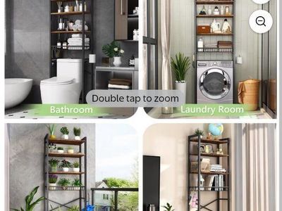Over-the-Toilet Storage Shelf Unit