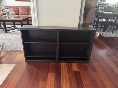 IKEA black bookshelf