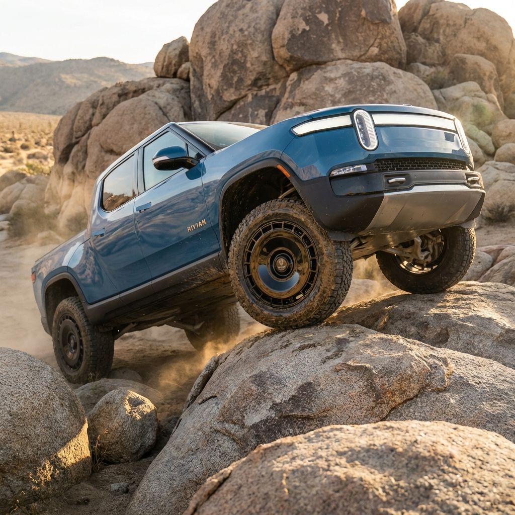 New Rivian Wheels Lightweight Aerodynamic drag reducing!