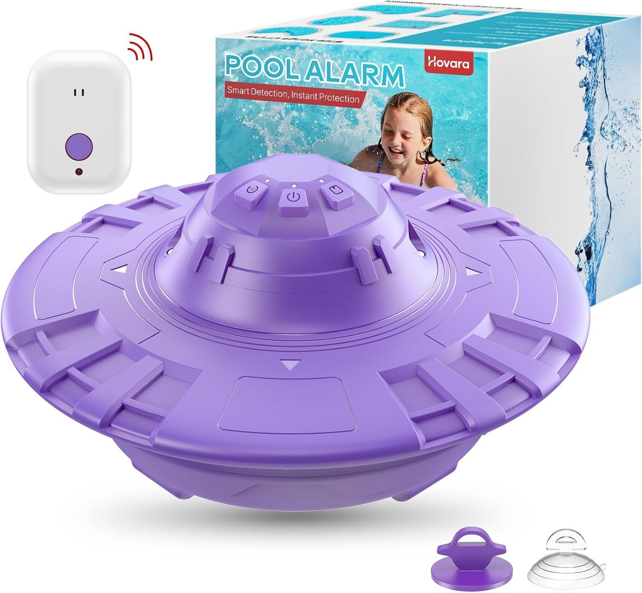 NEW Pool Alarm, Floating Pool Safety Alarms for Inground & Above Ground Pools – Loud 110dB Alert