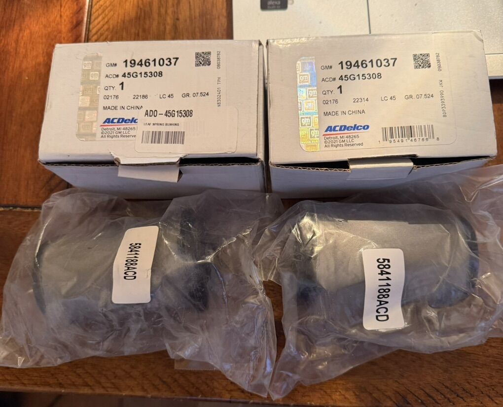 2 - NEW  Leaf Spring Bushing (Rear)